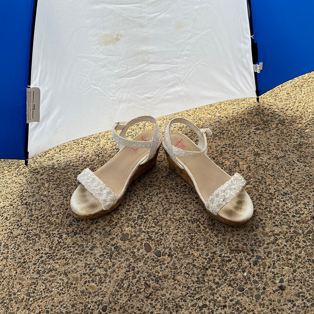 Cute platform, wedge sandals